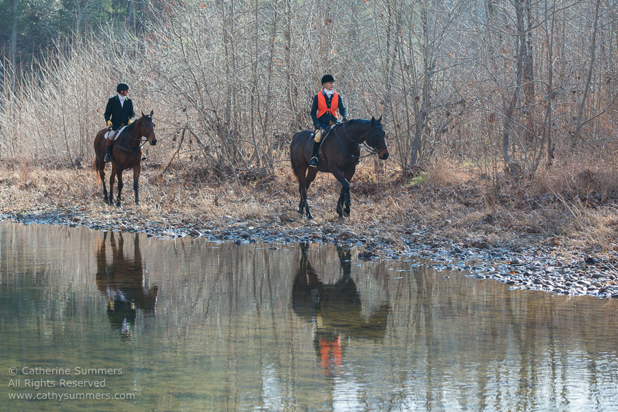 20121208_050: reflection, Whip, Whipper-In, Joy Crompton, Moormans River < Albemarle