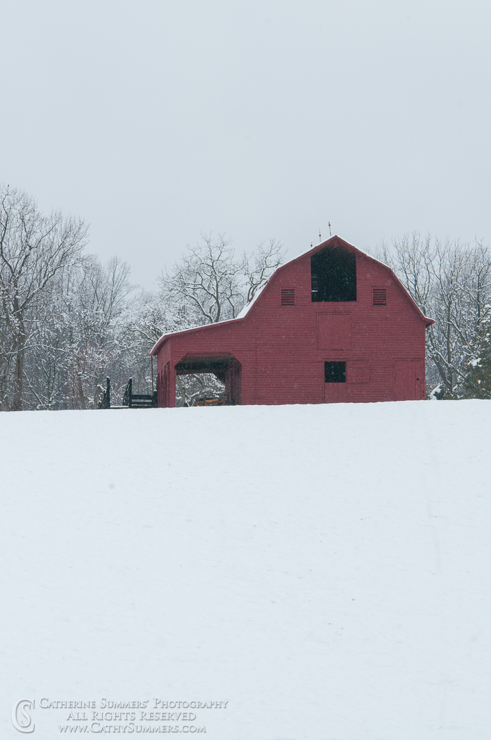 Red Barn in Snow: Madison, Virginia