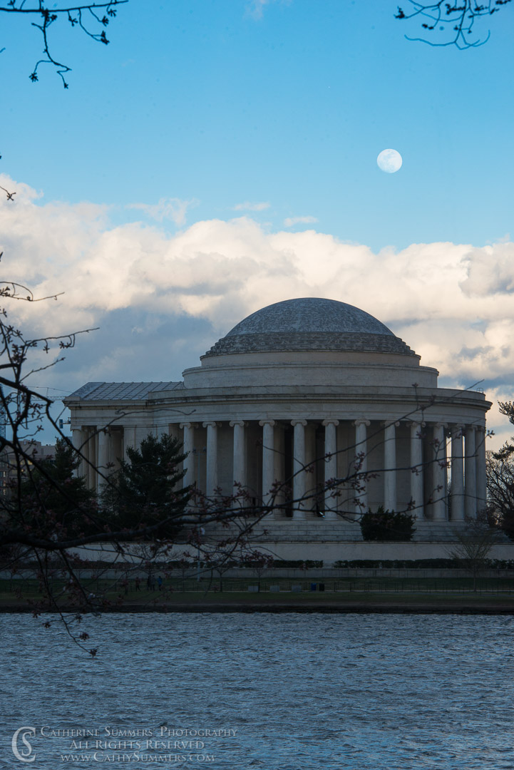 Moon Rise over the Jefferson Memorial: Washington, DC