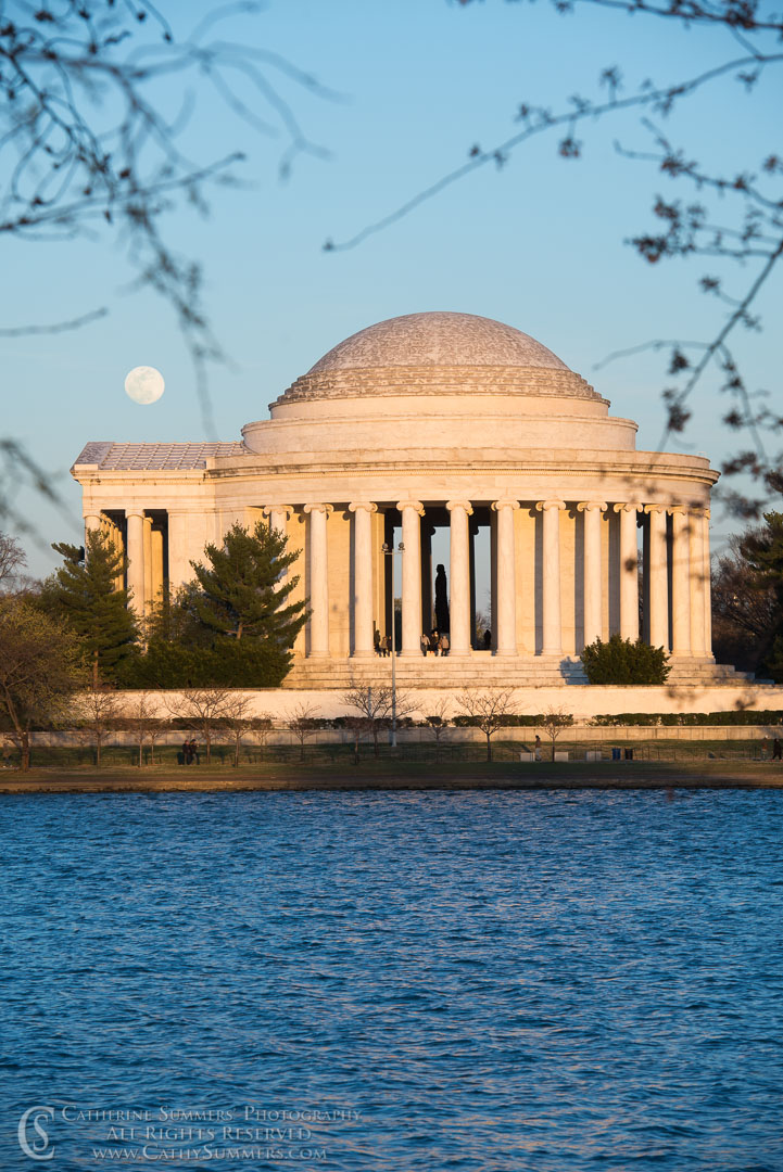 Full Moon Over the Jefferson Memorial: Washington, DC
