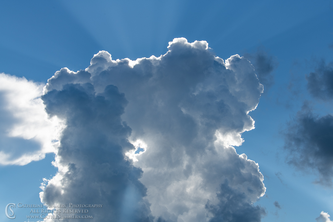 Backlight Afternoon Clouds: Albemarle County, Virginia