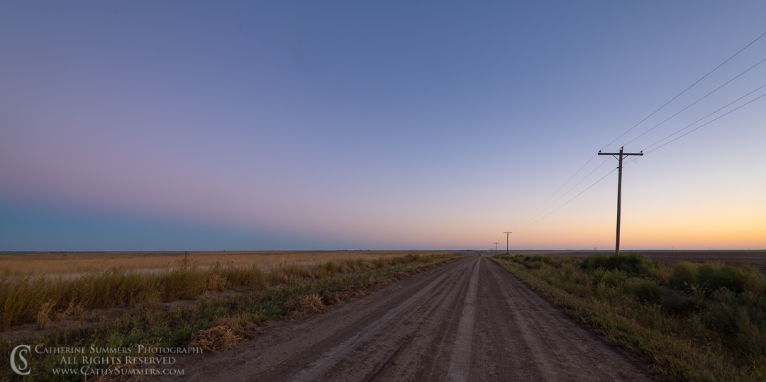 Country Road at Dawn on the Great Plains