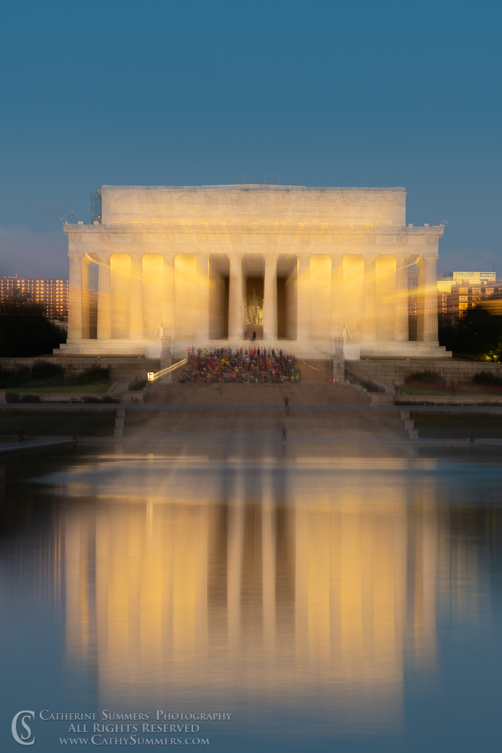 Lincoln Memorial and Reflection Zoomed Exposure: Washington, DC