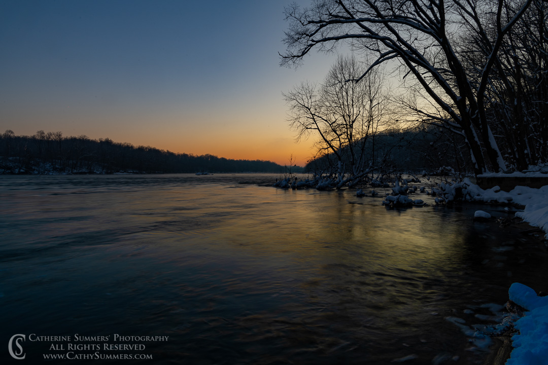 Potomac River at Dawn on a Winter Morning
