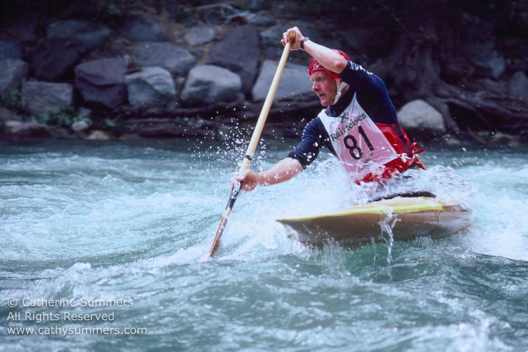 Kent Ford at 1983 Slalom World Championships - HDR Effect