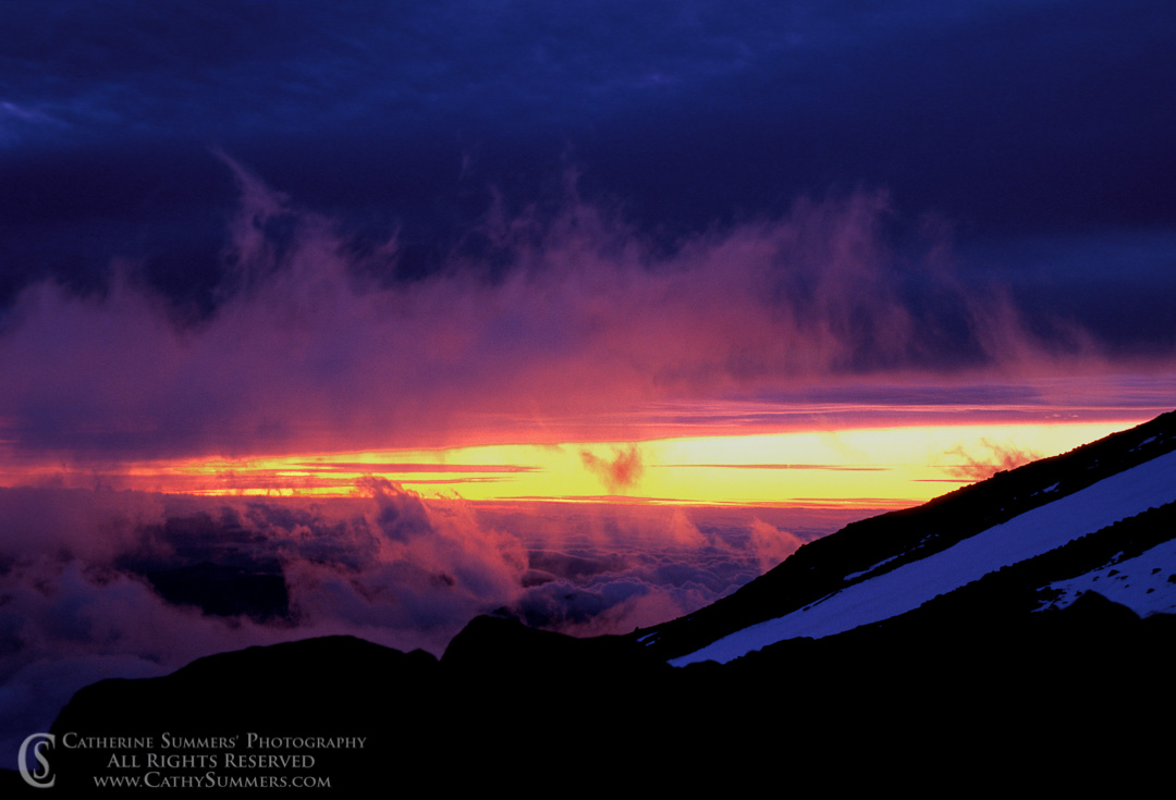 Title: Dawn on Mt. Shasta #2; Keywords: California, dawn, Mt. Shasta, snow, wilderness