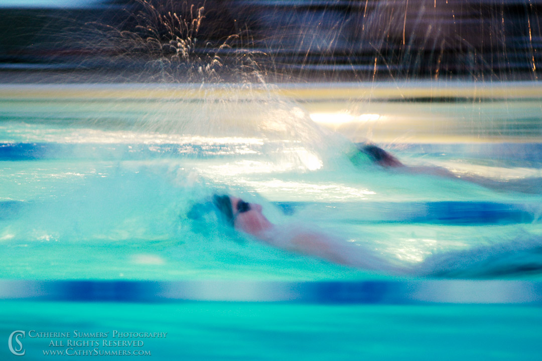 Backstroke Race #1 - Slow Shutter Speed Blur