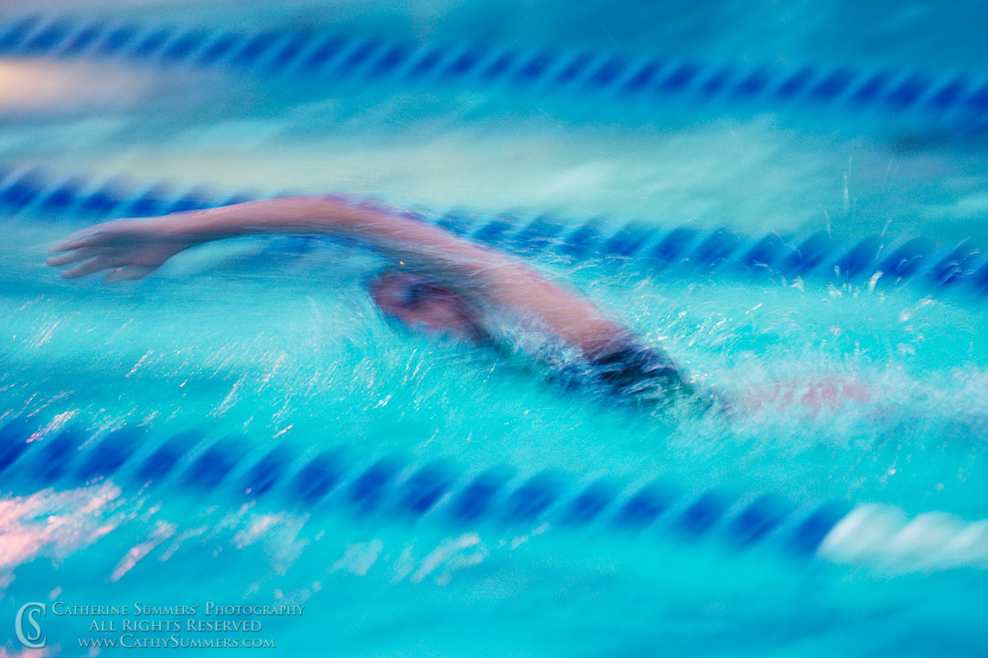 Freestyle Swimmer - Slow Shutter Speed Blur