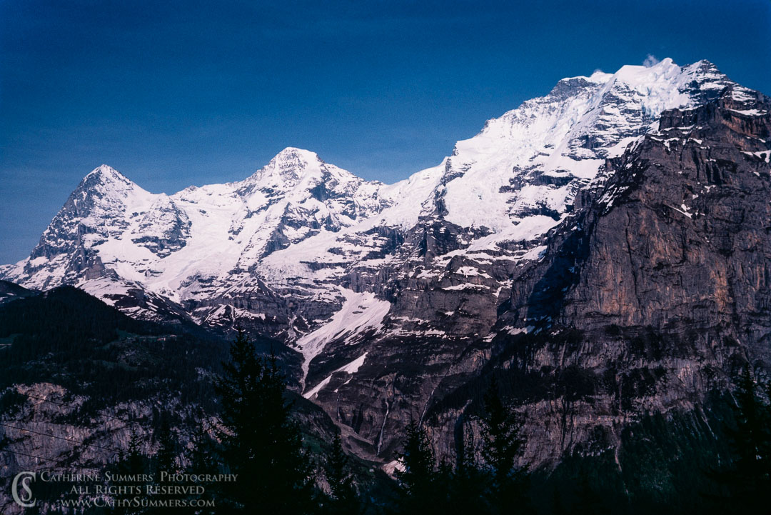 Eiger, Monch and Jungfrau from Muren
