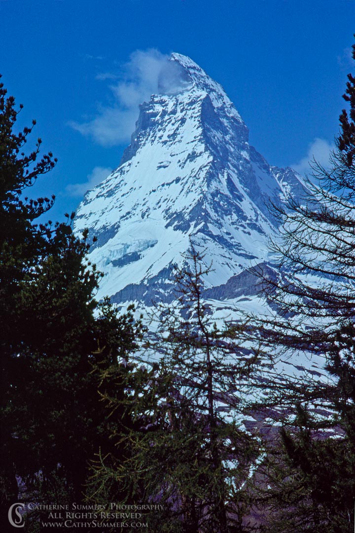 1983_Swiss_Alps_026: North Face, Matterhorn, East Face