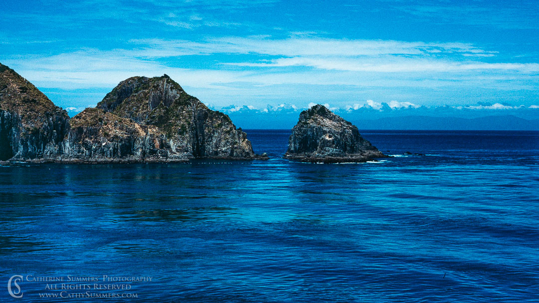 1988_NZ_013: horizontal, mountains, ocean, Cook Strait, New Zealand