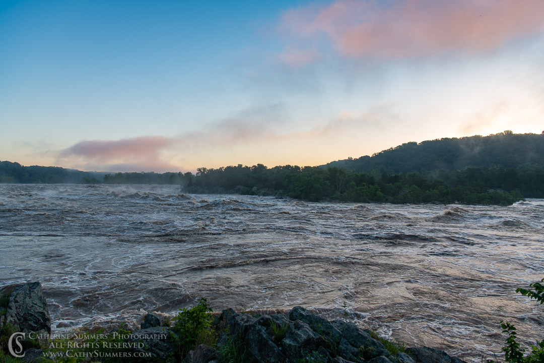20180605_060: horizontal, Great Falls National Park, Potomac, dawn, flooding, Potomac River, landscape