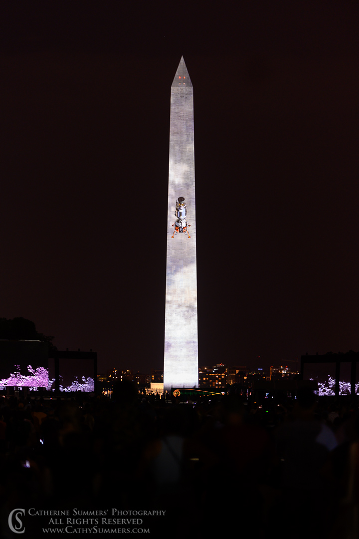 20190720_653: vertical, moon, Washington Monument, Apollo 11, Apollo 11 50th Anniversary, Columbia, Eagle, LEM