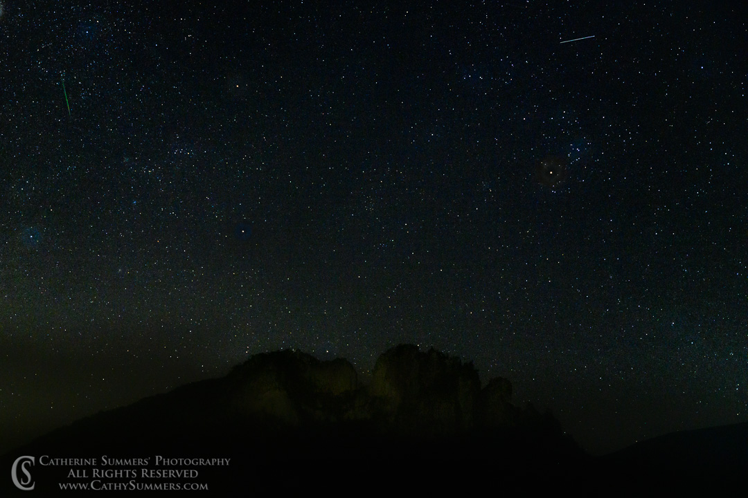 Perseid Meteors Over Seneca Rocks