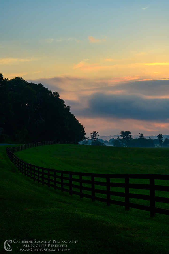 Albemarle County Sunrise on a Cloudy Morning