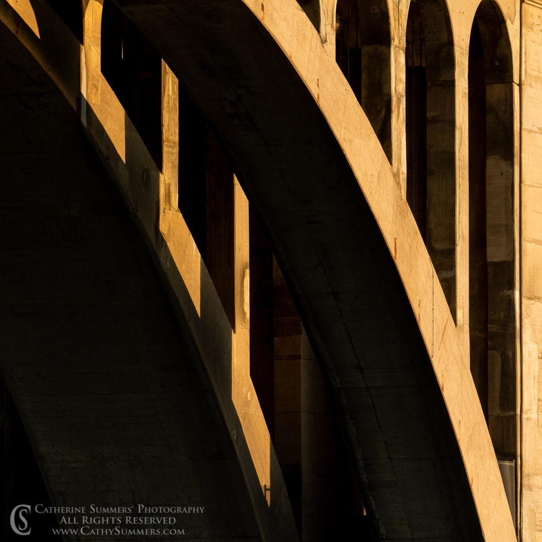 Key Bridge Arches in Late Afternoon Sunlight