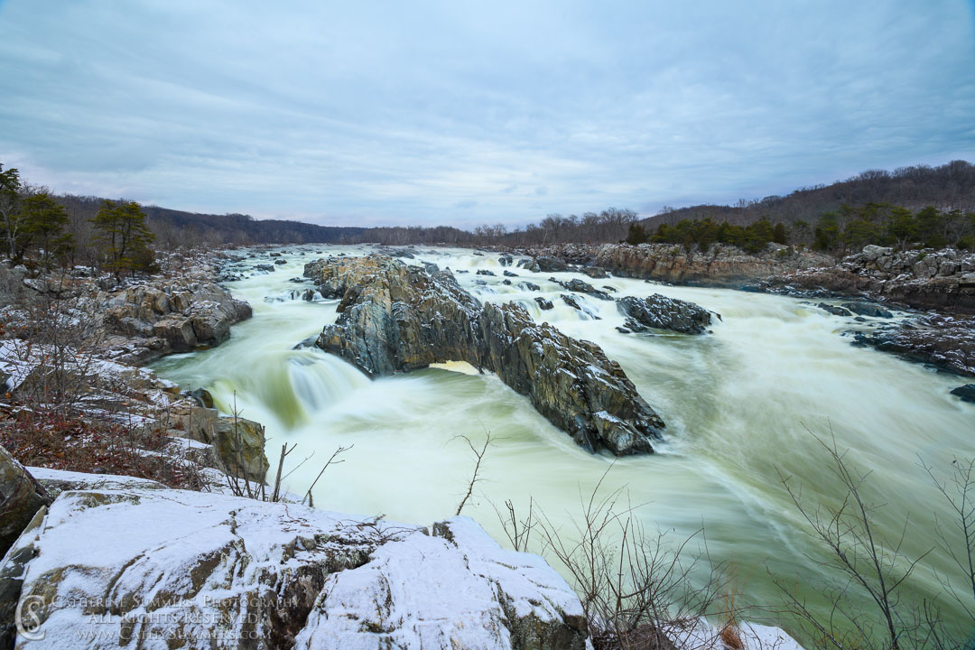 Winter Morning at Great Falls of the Potomac - 4 Second Exposure