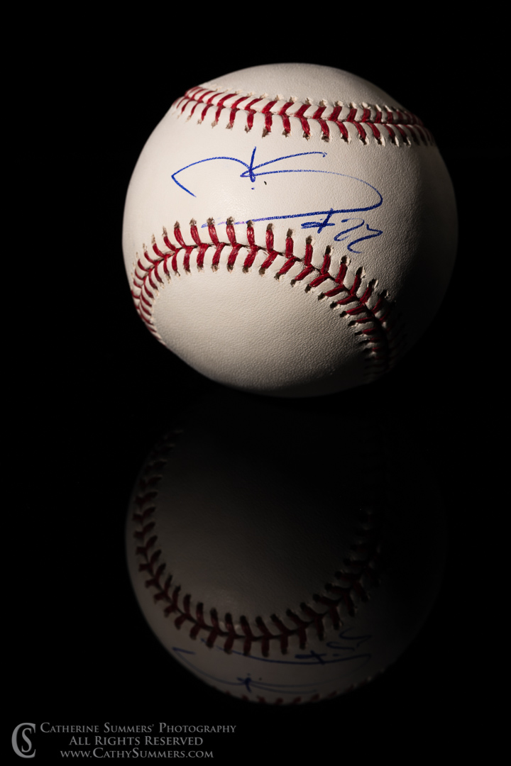 Autographed baseball as a product photography lighting exercise.