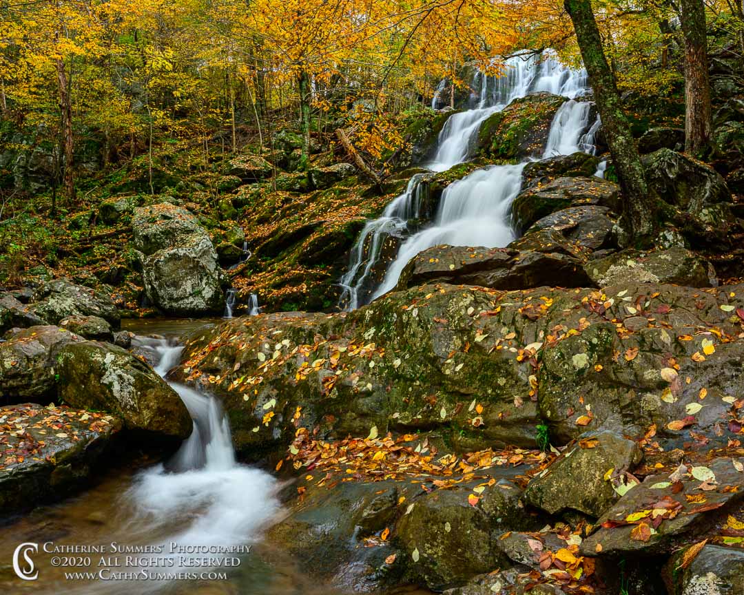 Dark Hollow Falls, stream, Shenandoah National Park, autumn, waterfall