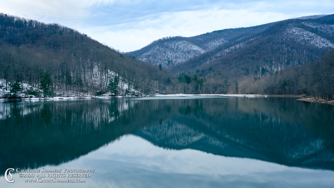 Sugar Hollow Reservoir on a Cold Winter Afternoon