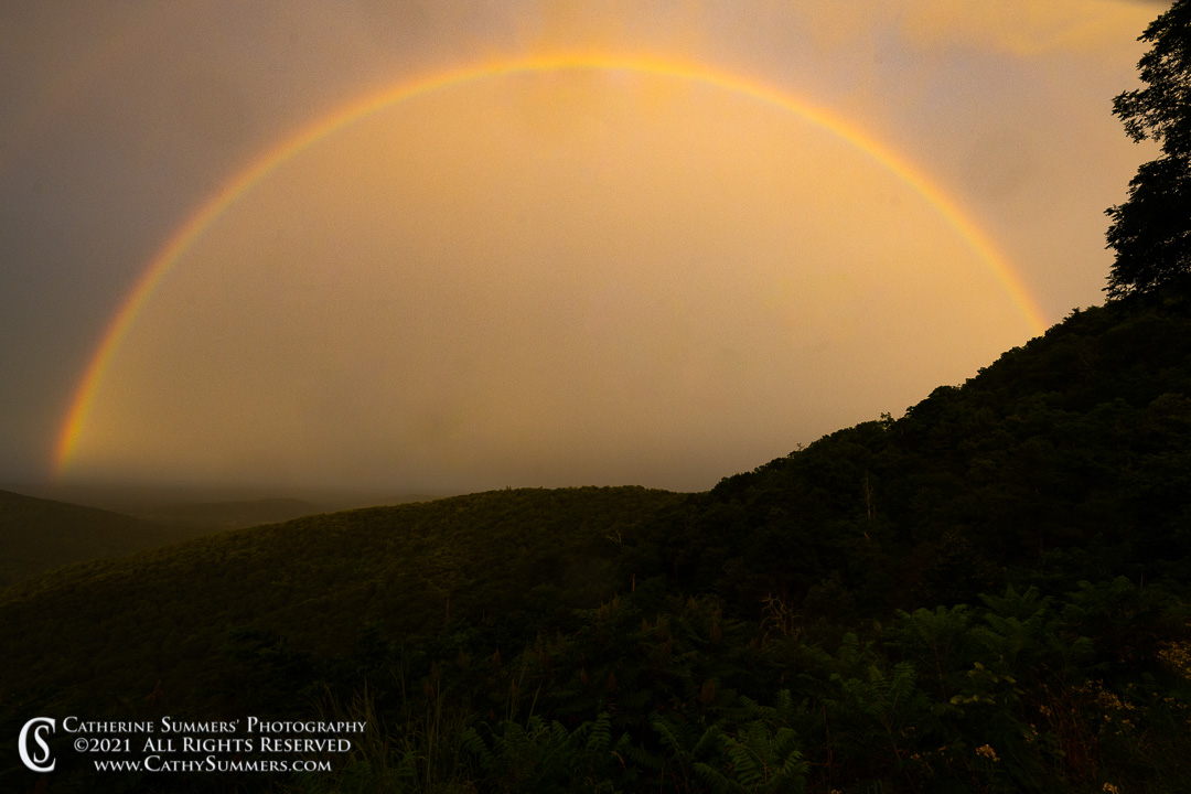 Rainbows Over The Virginia Piedmont from Skyline Drive