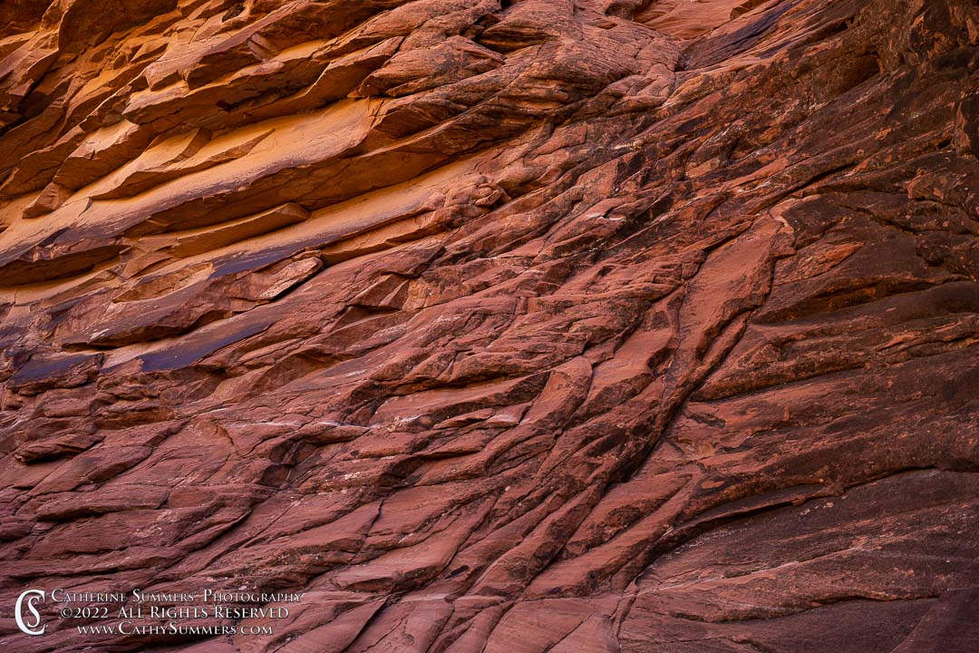 Snadstone Layers on the Trail to Chesler park in Canyonlands National Park
