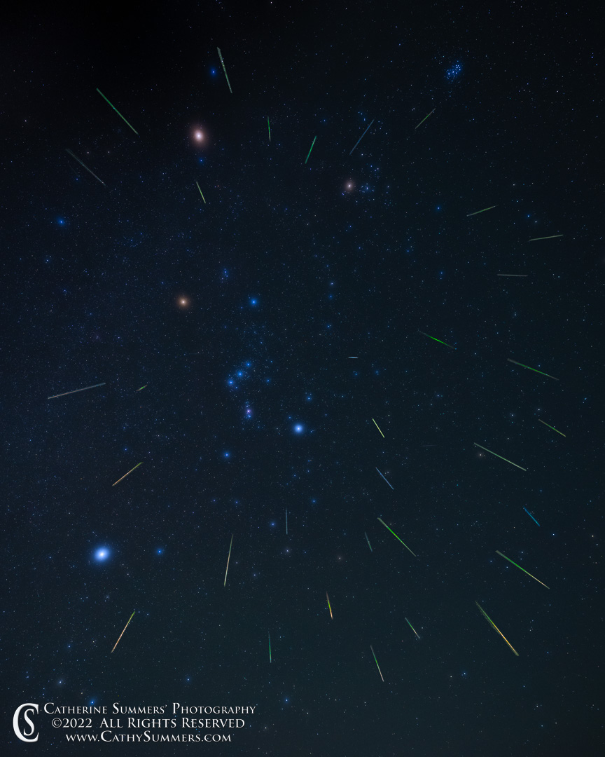 Orionid Meteor Shower - Composite Photo