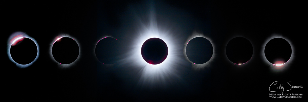 2024 Solar Eclipse - Totality Composite