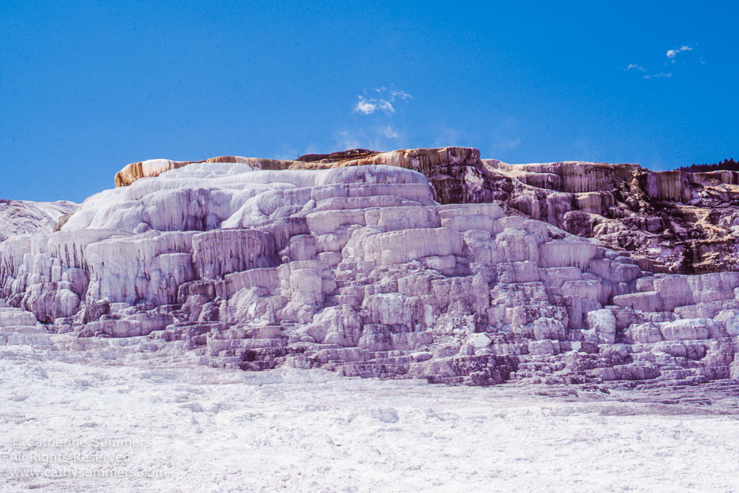 Tavertine Terraces at Mamoth Hot Springs, Yellowstone National Park 197905_Yellowstone_04: