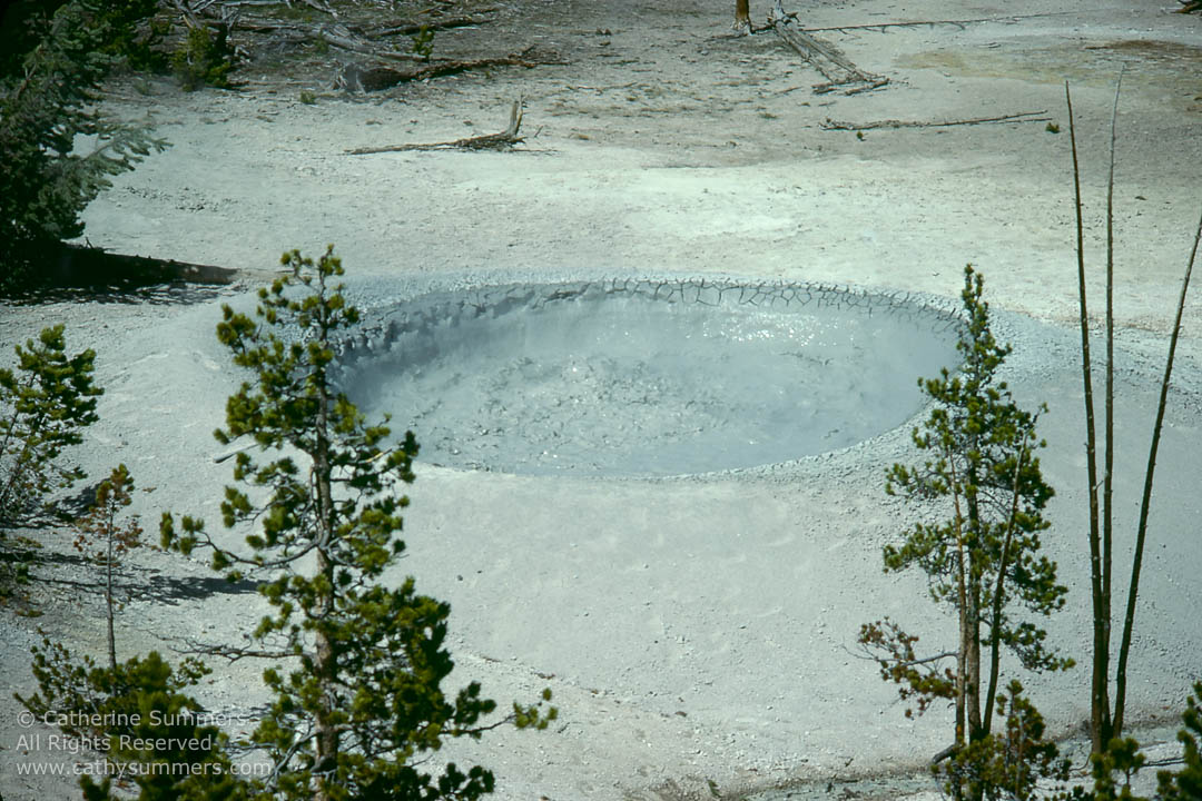 Mud Pot - Yellowstone National Park 1979_05_018: horizontal, Firehole River, Yellowstone National Park, mud pots, landscape