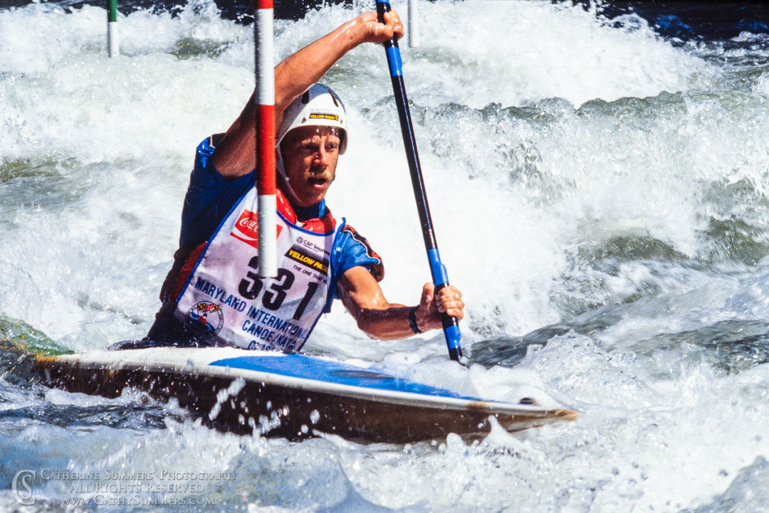 1988_Savage_Slalom_009: horizontal, Savage River, whitewater, slalom, men, K1, Pre-Worlds, Brian Brown, K1M, K-1, K-1M