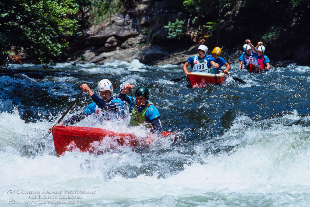 1988_Savage_WW_088: horizontal, C2, Savage River, whitewater, wildwater, race, Pre-Worlds, C-2