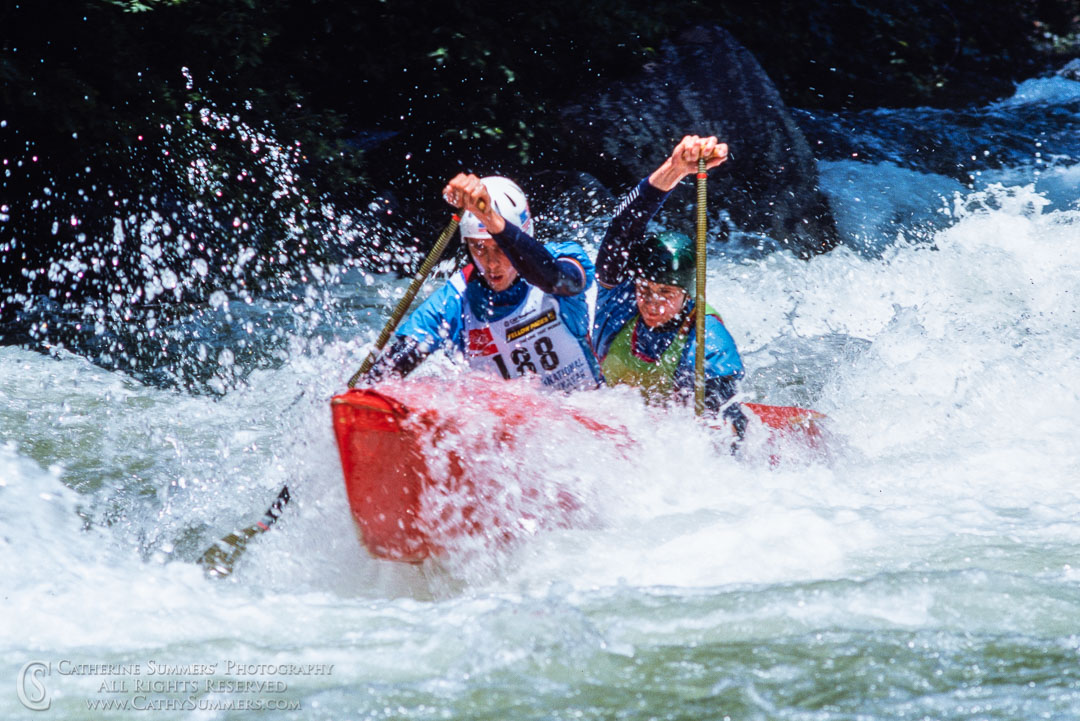 1988_Savage_WW_089: horizontal, C2, Savage River, whitewater, wildwater, race, Pre-Worlds, C-2
