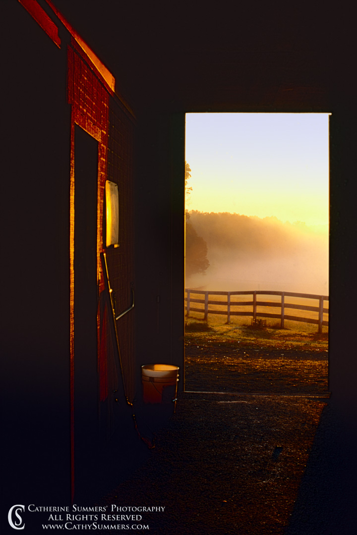 Barn Doorway at Dawn