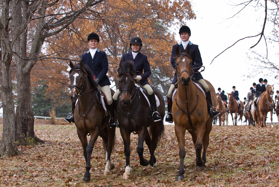 20071125_031: Farmington Hunt, Fox Hunting, Millington, Junior Hunt, Joy Crompton, Anita Nicoll