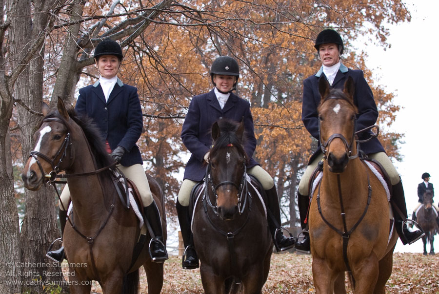 20071125_033: Farmington Hunt, Fox Hunting, Millington, Junior Hunt, Joy Crompton, Anita Nicoll