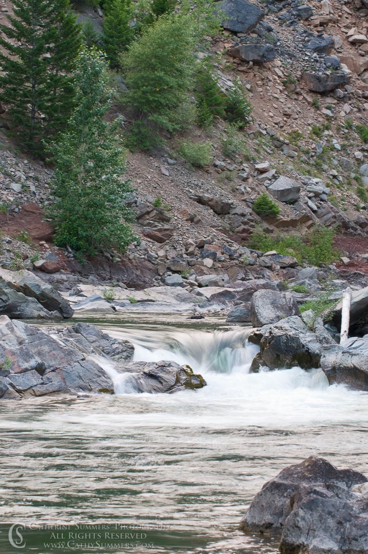 20090802_051: vertical, Montana, Bob Marshall Wilderness, K Bar L, Sun River, North Fork