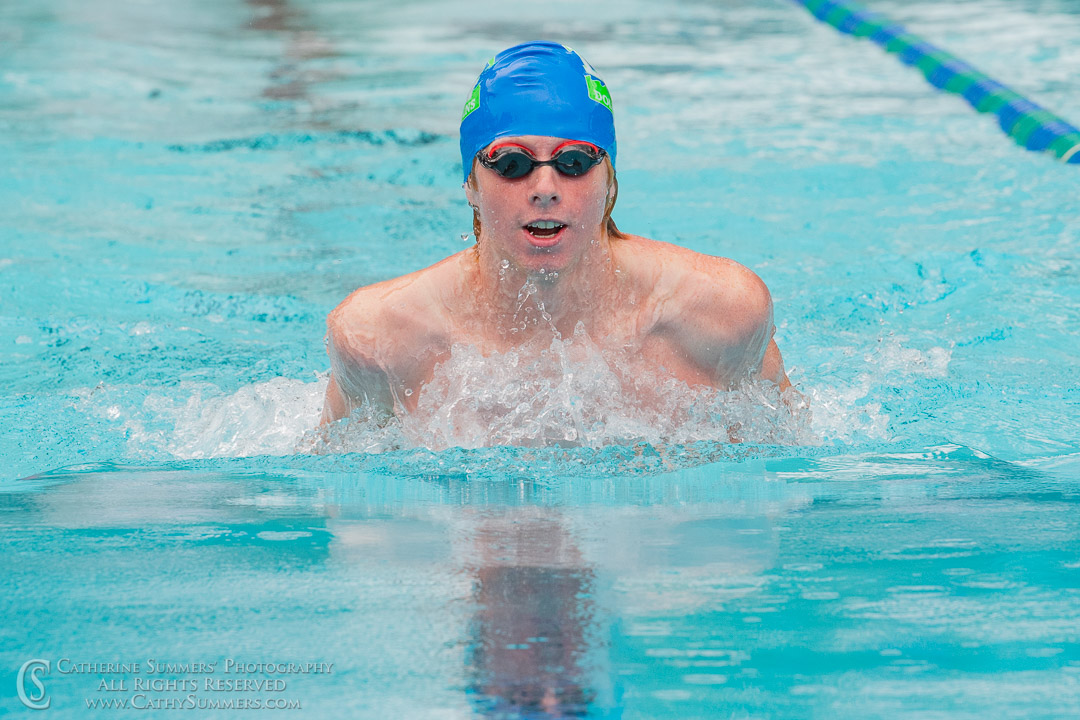 Breaststroke Swimmer - Oil Paint Effect