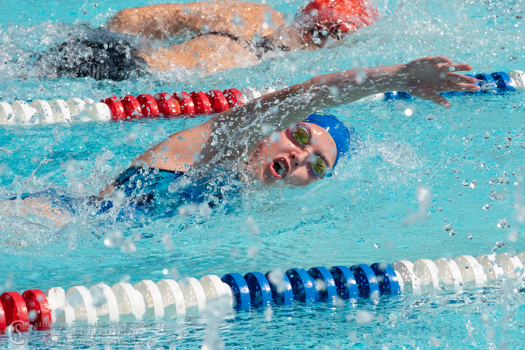Freestyle Swimmer - Oil Paint Effect