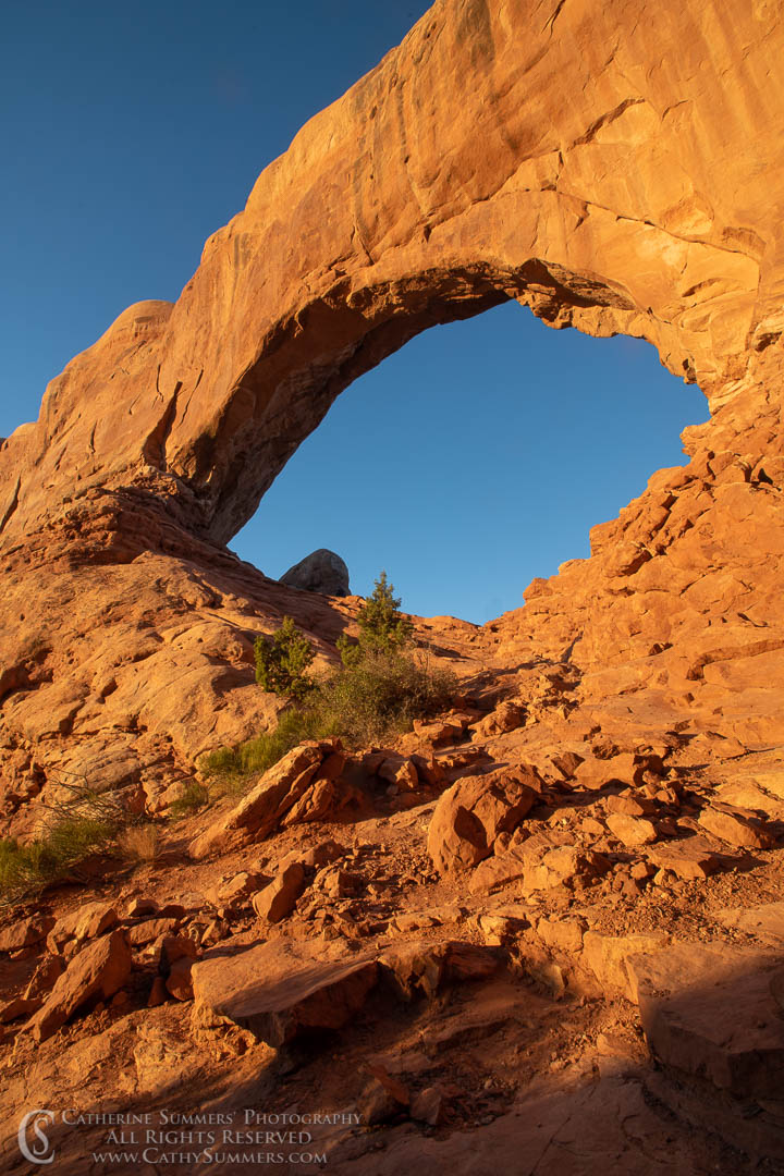 20180920_017: vertical, Arches National Park, North Window Arch