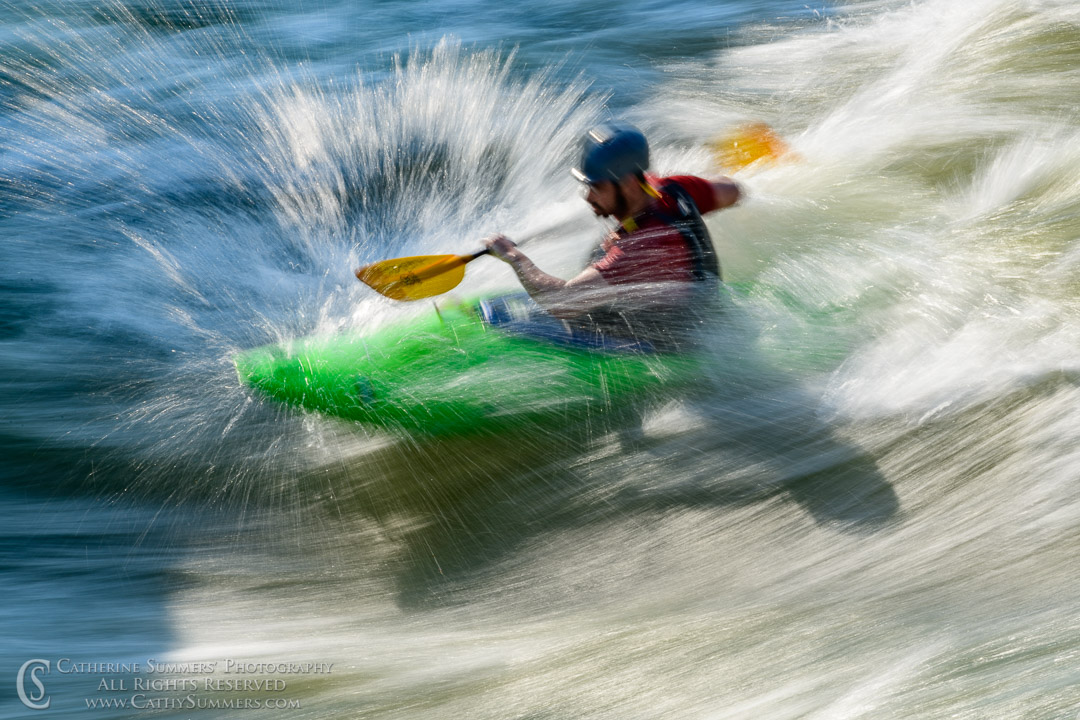 20190630_120: horizontal, Great Falls, kayaking, surfing, O'deck, long exposure, Potomac River, motion blur, kayakers, Potmac River, landscape