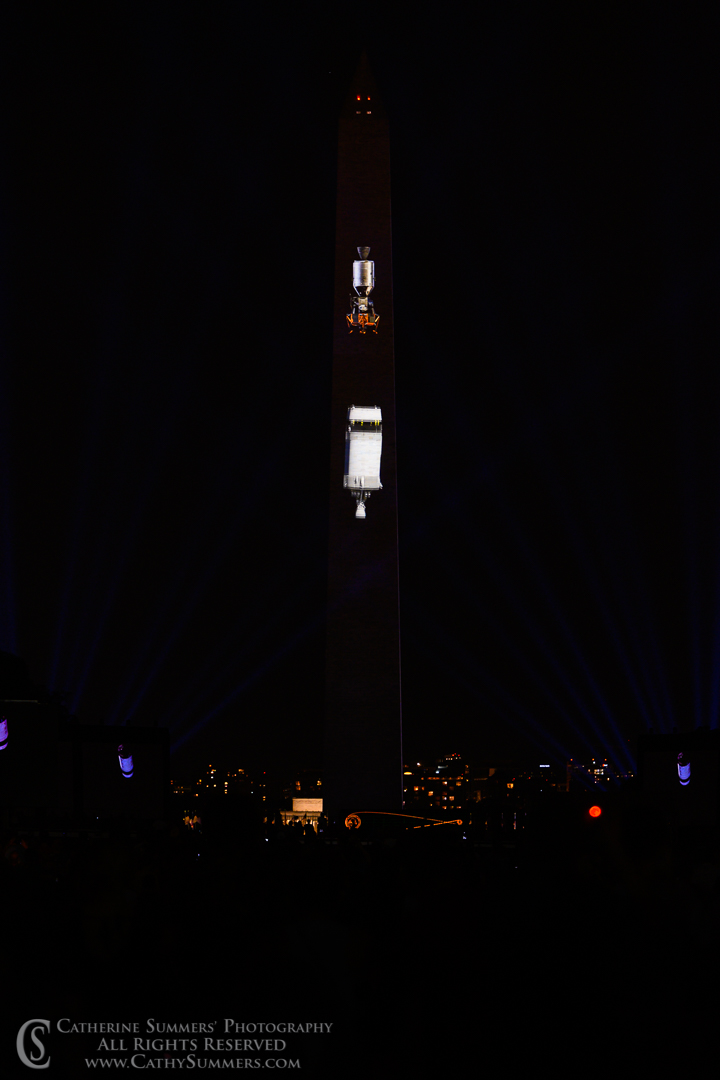 Apollo 11 Celebration - LEM & Command Module 20190720_644: vertical, Washington Monument, Apollo 11, Apollo 11 50th Anniversary