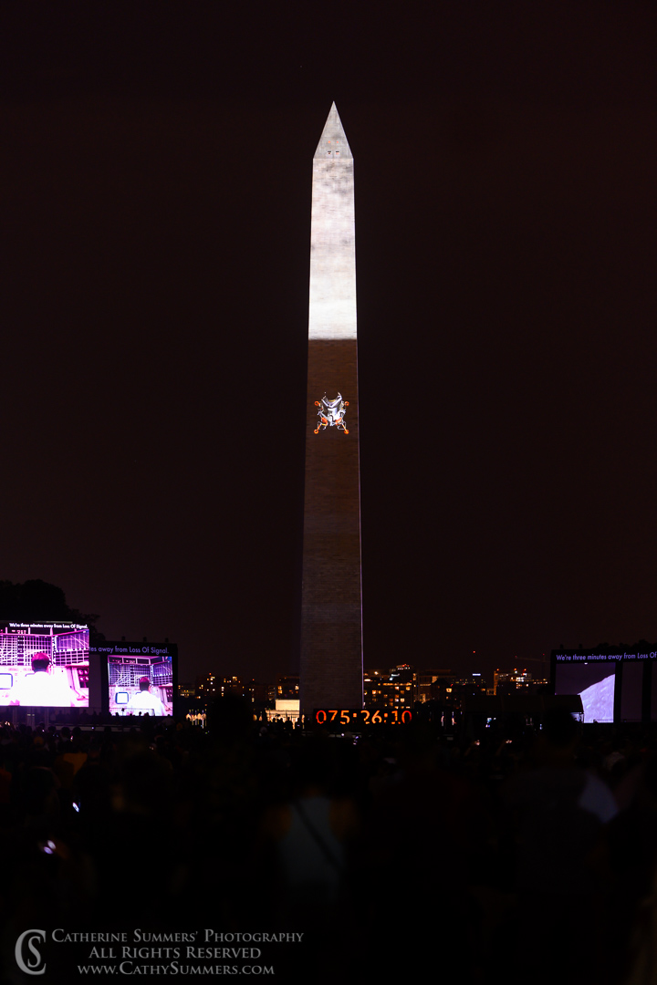 Apollo 11 Celebration - LEM Descending to the Moon 20190720_652: vertical, Washington Monument, Apollo 11, Apollo 11 50th Anniversary