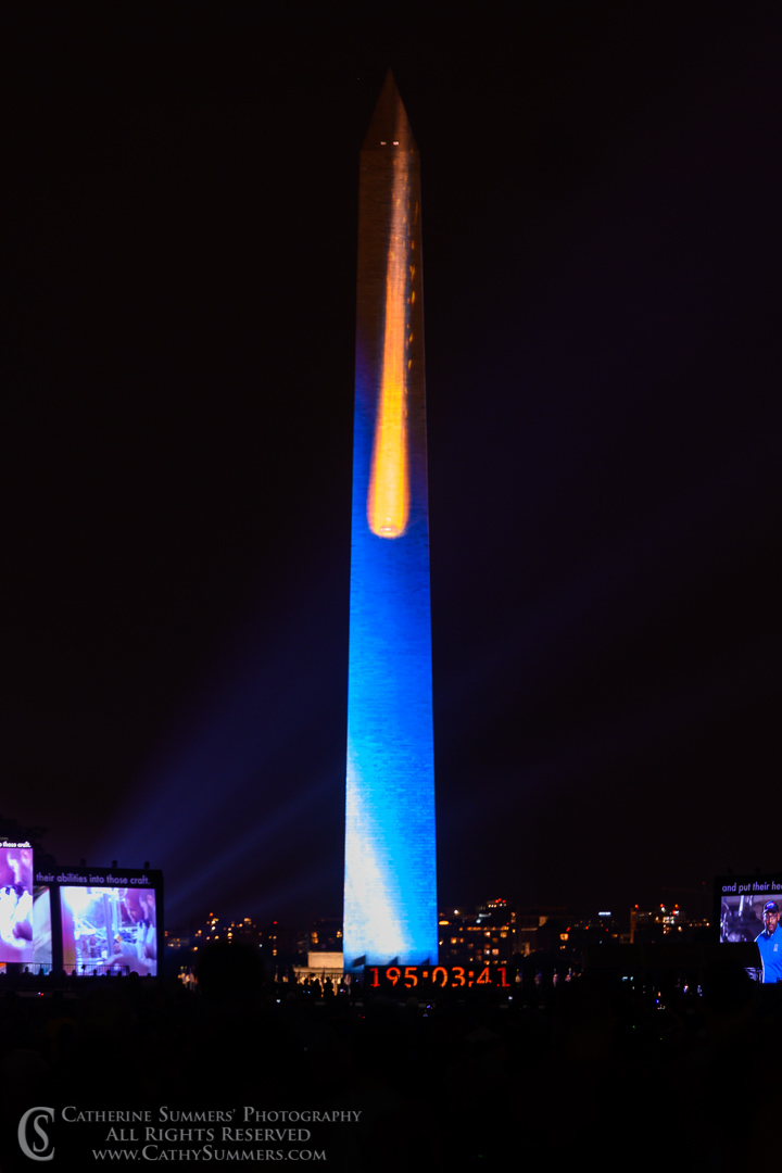 Apollo 11 Celebration - Reentry 20190720_668: vertical, Washington Monument, Apollo 11, Apollo 11 50th Anniversary