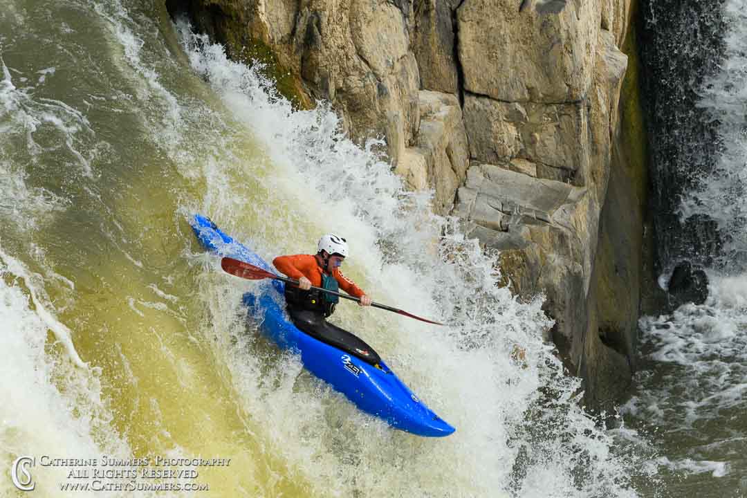 20190817_210: Great Falls, waterfall, whitewater, kayaking, Potomac River, downriver, landscape, race, The Spout