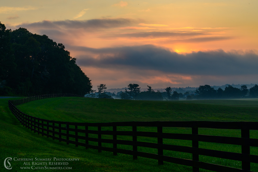 Albemarle County Sunrise on a Cloudy Morning