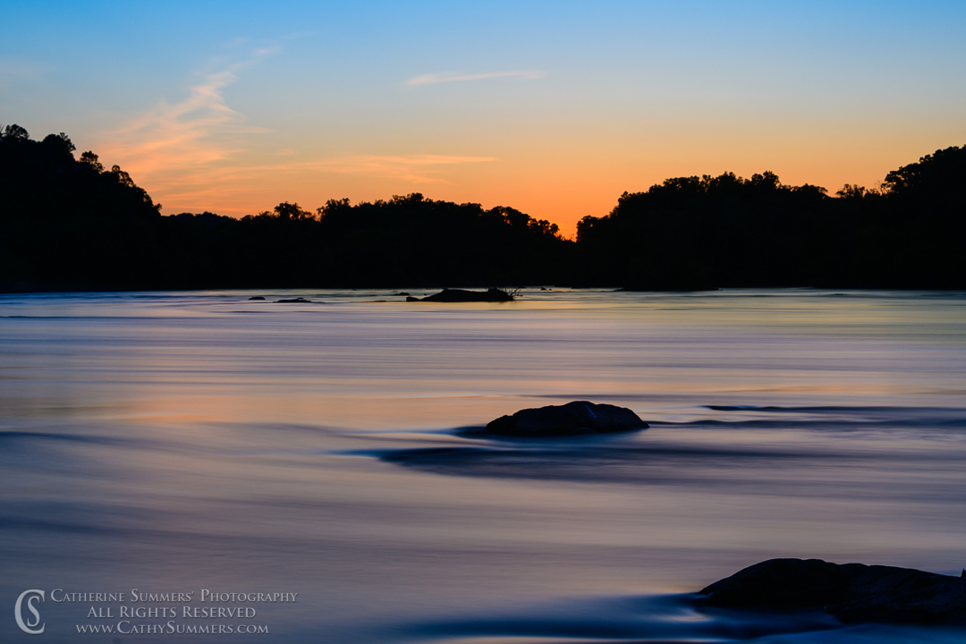 Sunset and Reflections in the Potomac River - ND Filter for a 30 Second Exposure