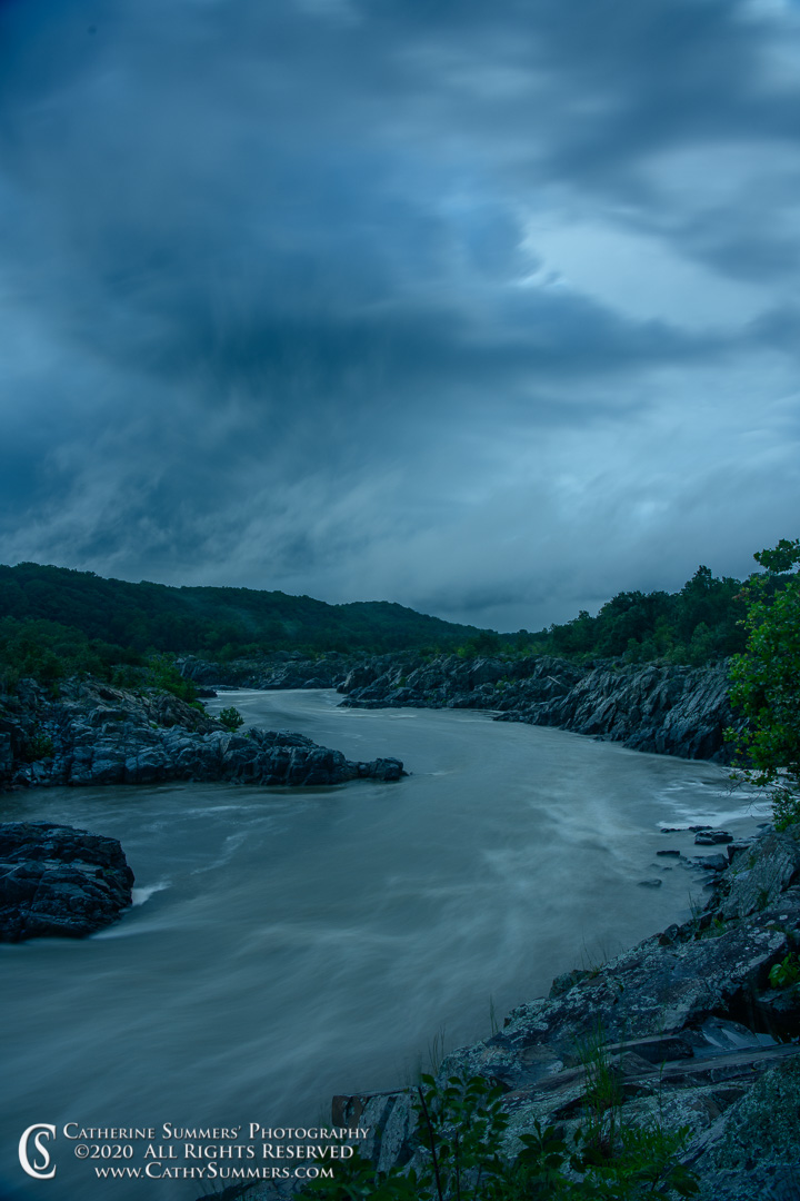Stormy Evening Over the Potomac Below Great Falls 