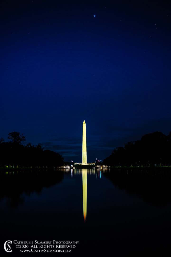 Stars Over the Washington Monument and the Reflecting Pool