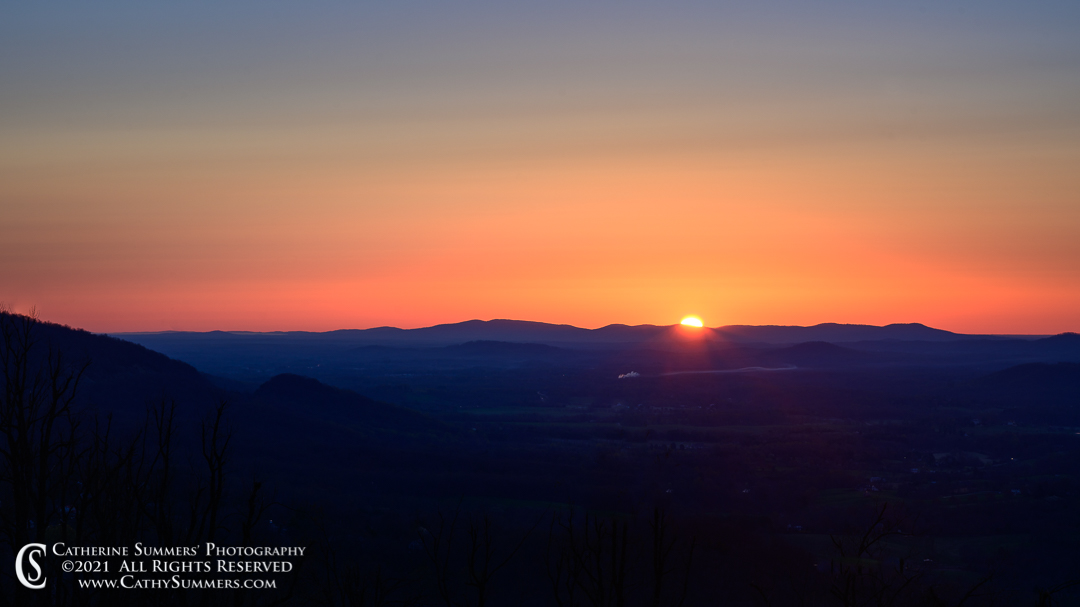 A UVA Sunrise from the Afton Mountain Overlook on the Blue Ridge Parkway